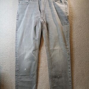 Levis 541 Jeans Mens 38x34 Gray Bleached spots Medium Wash Tapered Denim